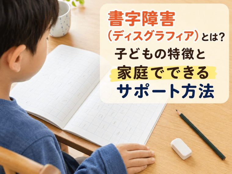 書字障害（ディスグラフィア）とは？子どもの特徴と家庭でできるサポート方法