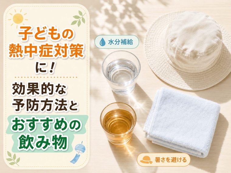 子供の熱中症対策に！効果的な予防方法とおすすめの飲み物