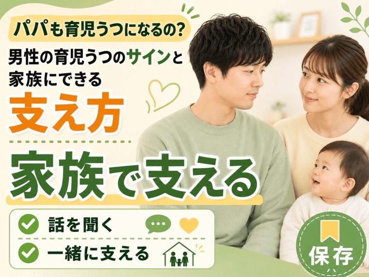 パパも育児うつになるの？男性の育児うつのサインと家族にできる支え方